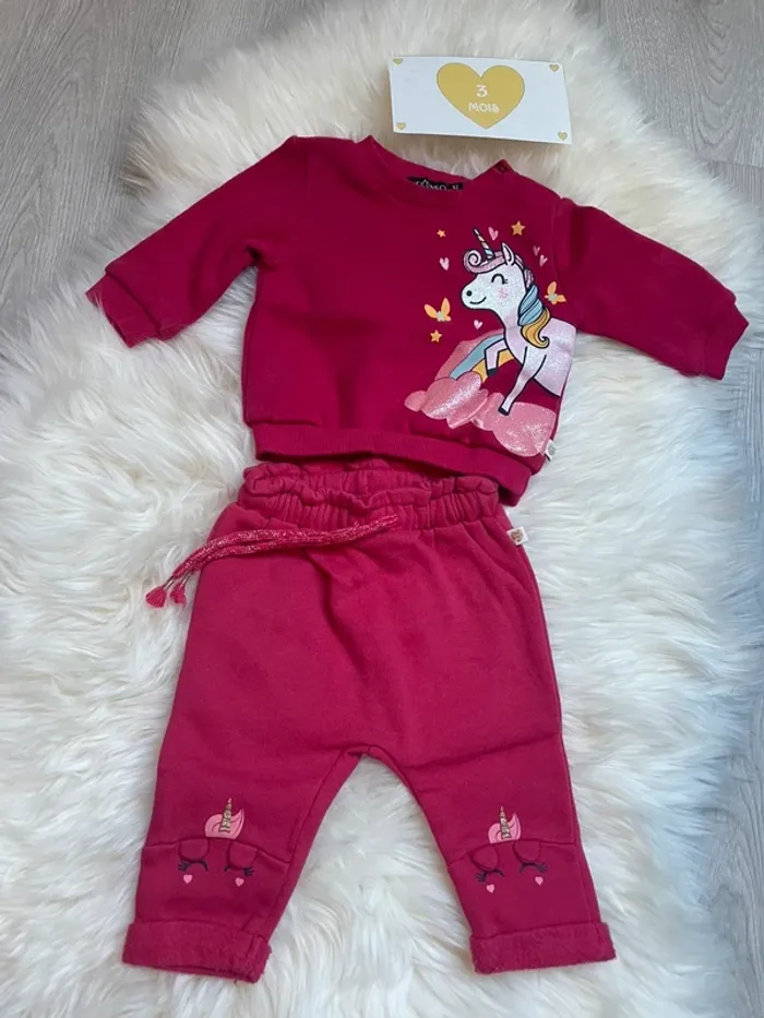 3 mois - Ensemble Licorne
