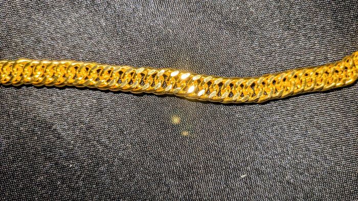 Bracelet homme maille doré jamais porté - photo numéro 3