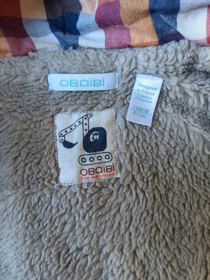 Gilet très chaud fourré polaire 80 cm - photo numéro 4