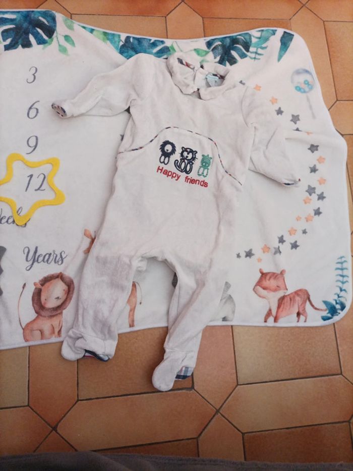 Pyjama blanc écossais - photo numéro 2