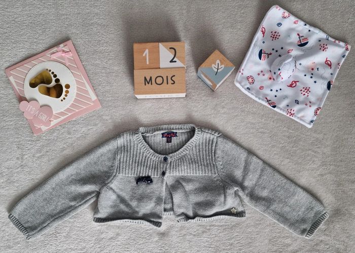 Gilet court gris - 12M - Sergent Major (neuf)