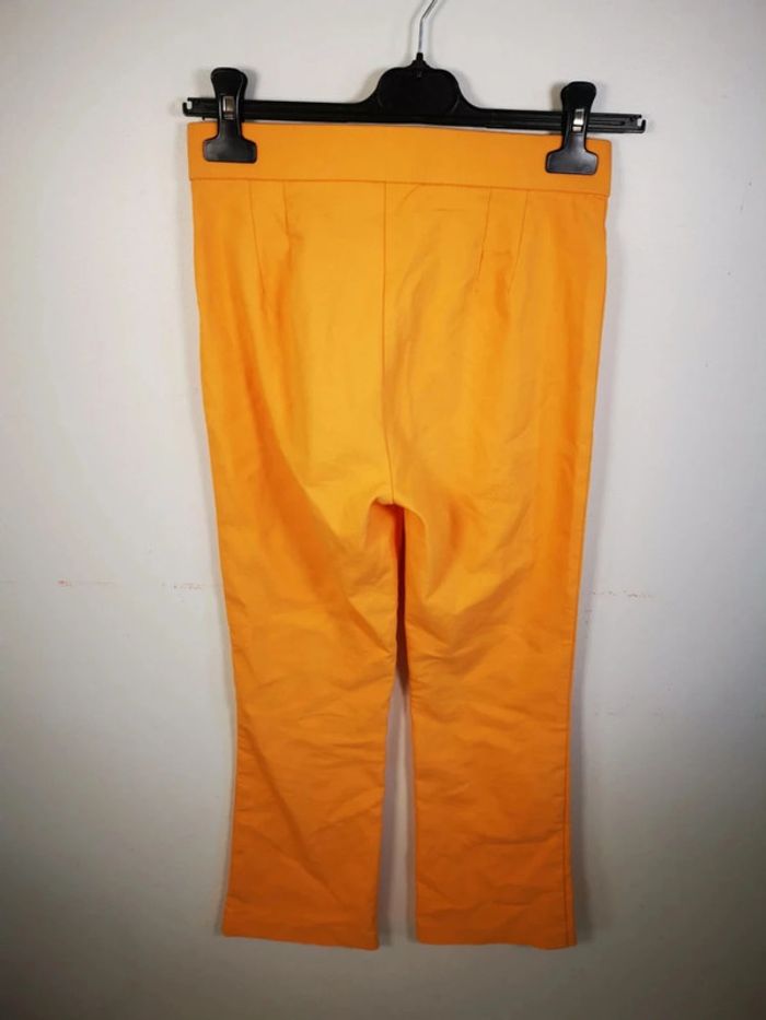 C34 pantalon orange Zara XS - photo numéro 2