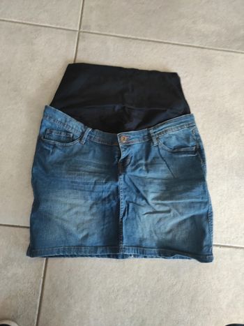 Jupe en jean grossesse Gémo 44