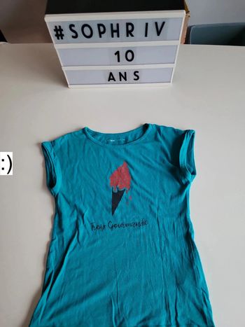 T shirt glace 10 ans