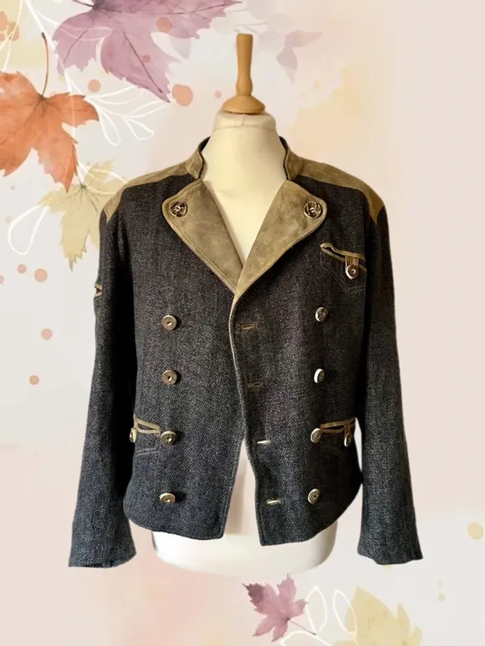 🌿Veste autrichienne vintage rustique Julius Lang cottagecore Oktoberfest Forestcore  jacket🌿 - photo numéro 2