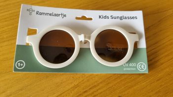 Lunettes enfant rondes blanc cassé uv400 neuf