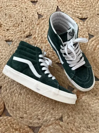 Vans montante - verte sapin - taille 40
