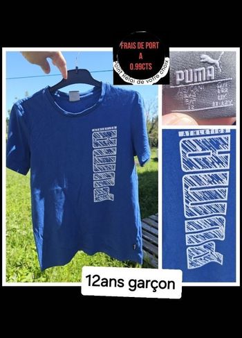 Tee-shirt manche courte 12/13 ans garçon nike noir