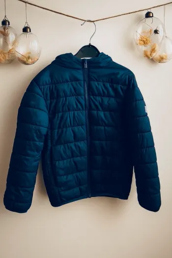 Blouson doudoune légère bleu marine – 6/7 ans (Tex) 💙