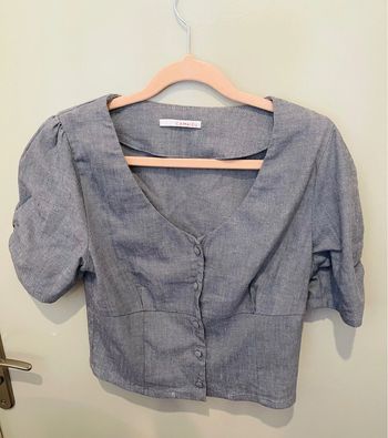 Chemisier Camaïeu – Taille M – Mélange Lin/Viscose/Coton