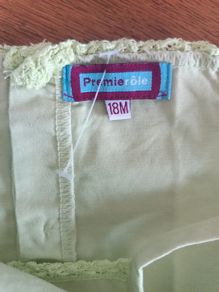Robe vert anis Premier Rôle 18M - photo numéro 3
