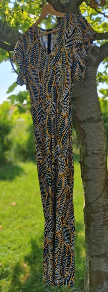 Combinaison légère motifs tropicaux