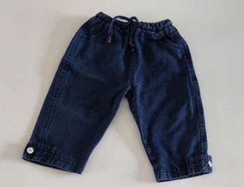 Pantalon garçon bleu marine en TBE - 12 mois