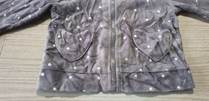 Gilet doux avec capuche ours 12mois - photo numéro 4