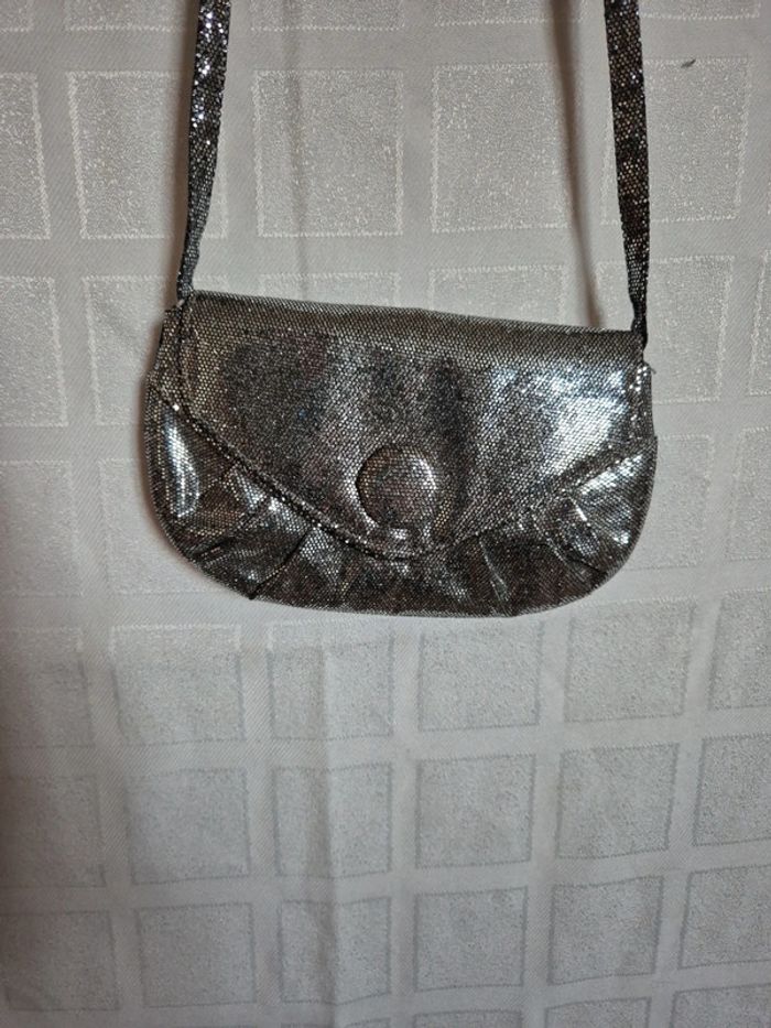 sac paillette argentée