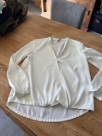 Blouse fluide beige taille m