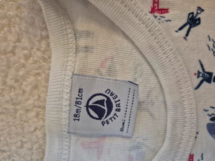 Lot de 3 bodies manches courtes Marcel petit bateau - photo numéro 4