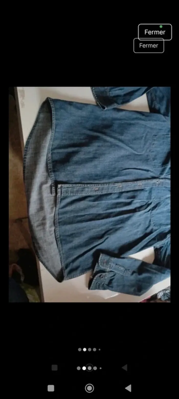 Chemise manches longues en jeans homme Big Star taille xl - photo numéro 2