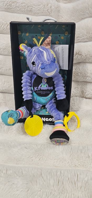 Peluche d activité nomade Kiprokos le zèbre Les Déglingos Neuf