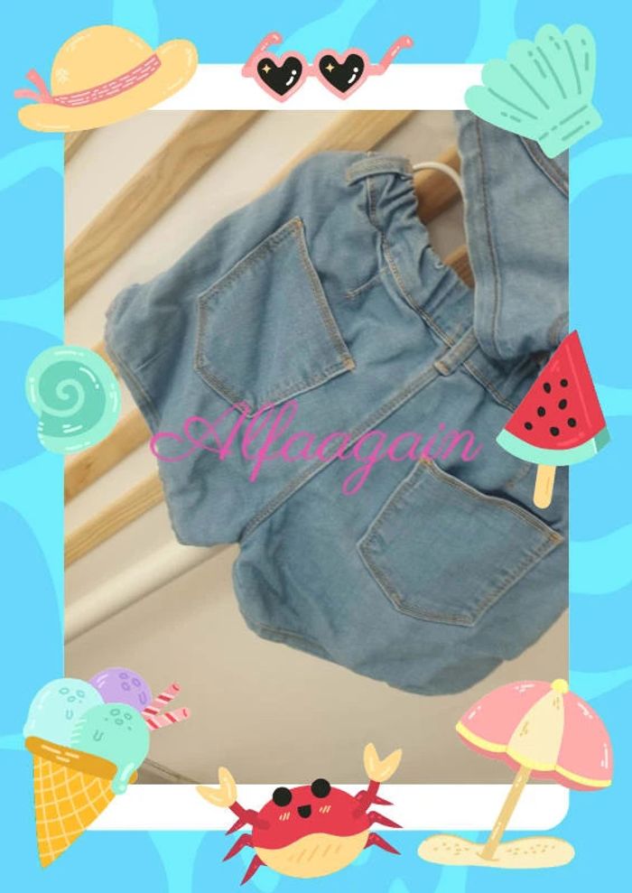 Lot shorts jean 7/8ans - photo numéro 4