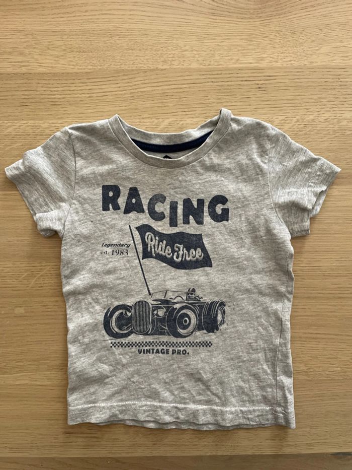 T-shirt manches courtes gris z 2 ans
