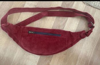 Sac banane velours cousu main