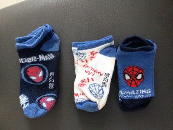 Lot 3 socquettes Spiderman