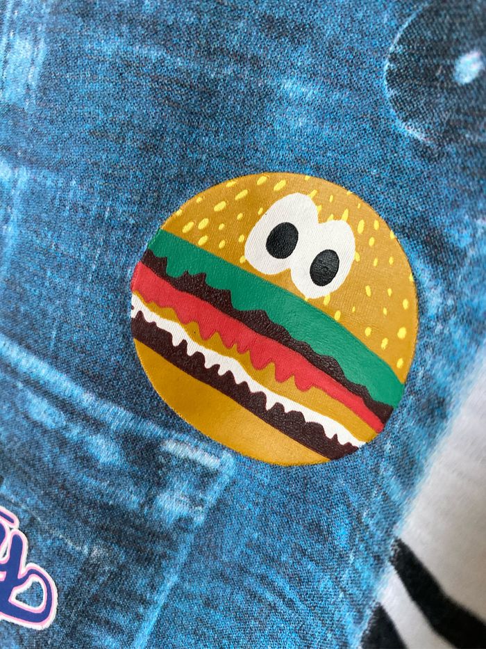 T-shirt manches 3/4 imprimé salopette 11/12 ans C&A - photo numéro 2