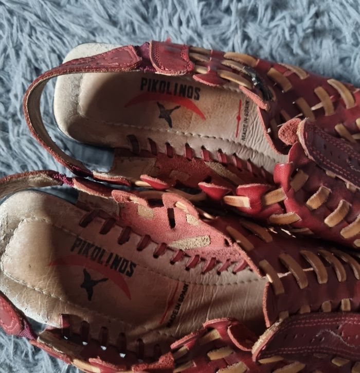 Sandales à talons bordeaux 39 en cuir - photo numéro 8