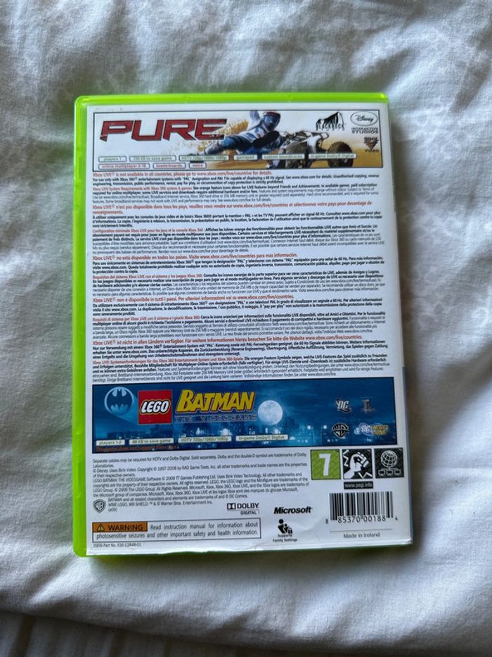 Jeu XBOX 360 Pure et Lego Batman - photo numéro 2