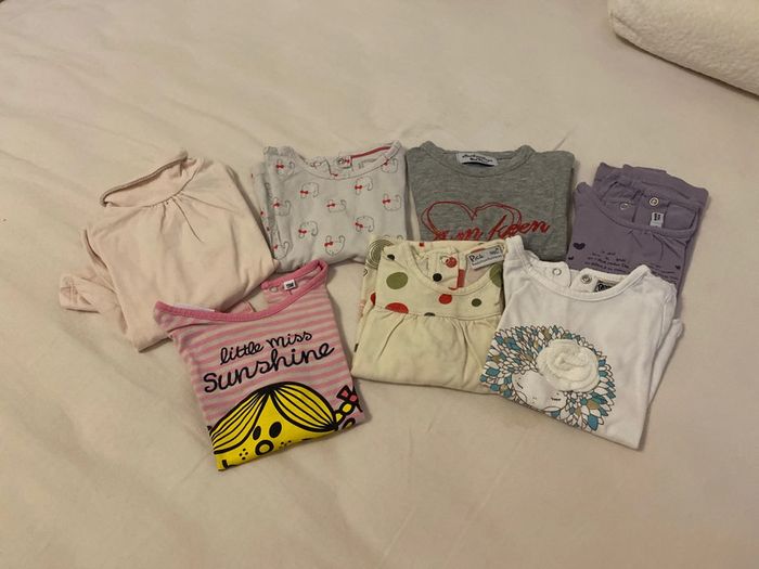 Lot de 7 teeshirt manches longues