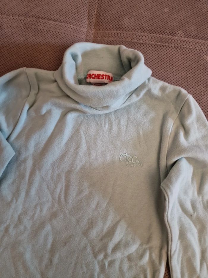 Tee-shirt manches longues colle roulé fille - photo numéro 2