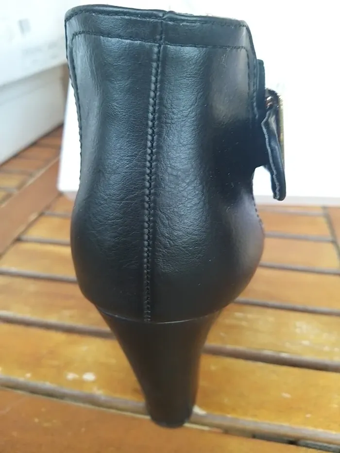 Bottine femme noire compensée - photo numéro 2
