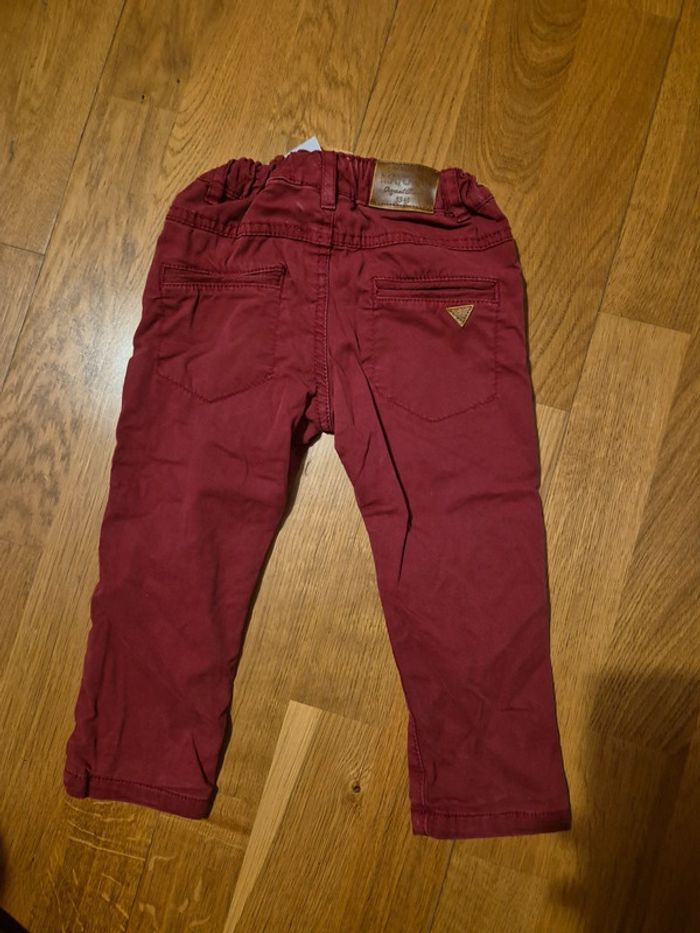 Pantalon bordeaux taille 18 mois - photo numéro 3