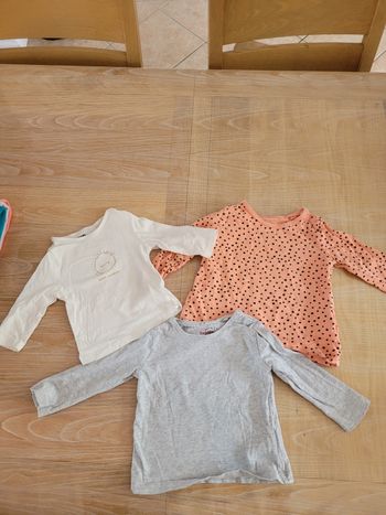Lot 3 tee-shirt manche longues