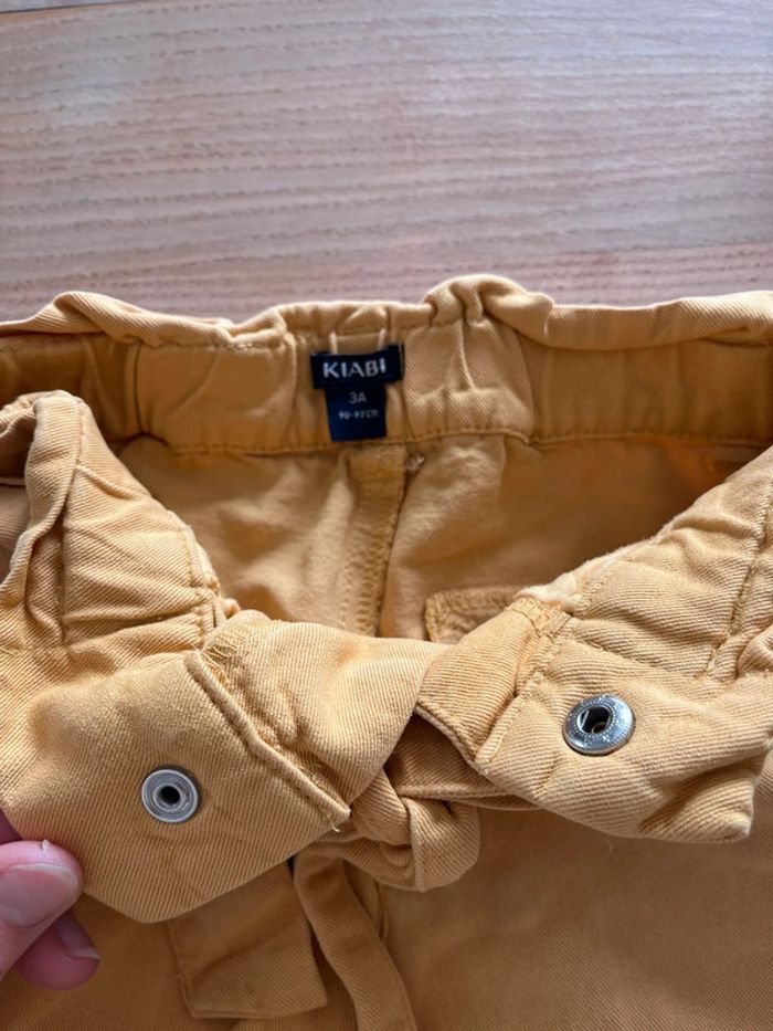 Pantalon large jaune ceinture 3 ans - photo numéro 3