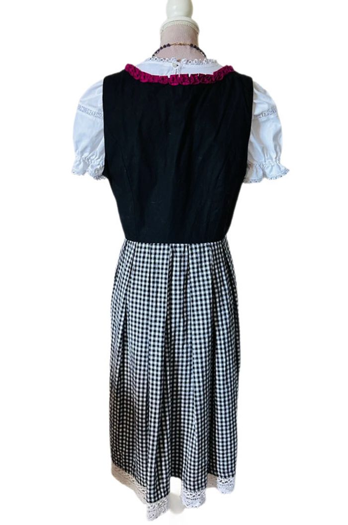 🌸🌿Robe traditionnelle vintage autrichienne Dirndl cottagecore Austrian checked dress🌿🌸 - photo numéro 6