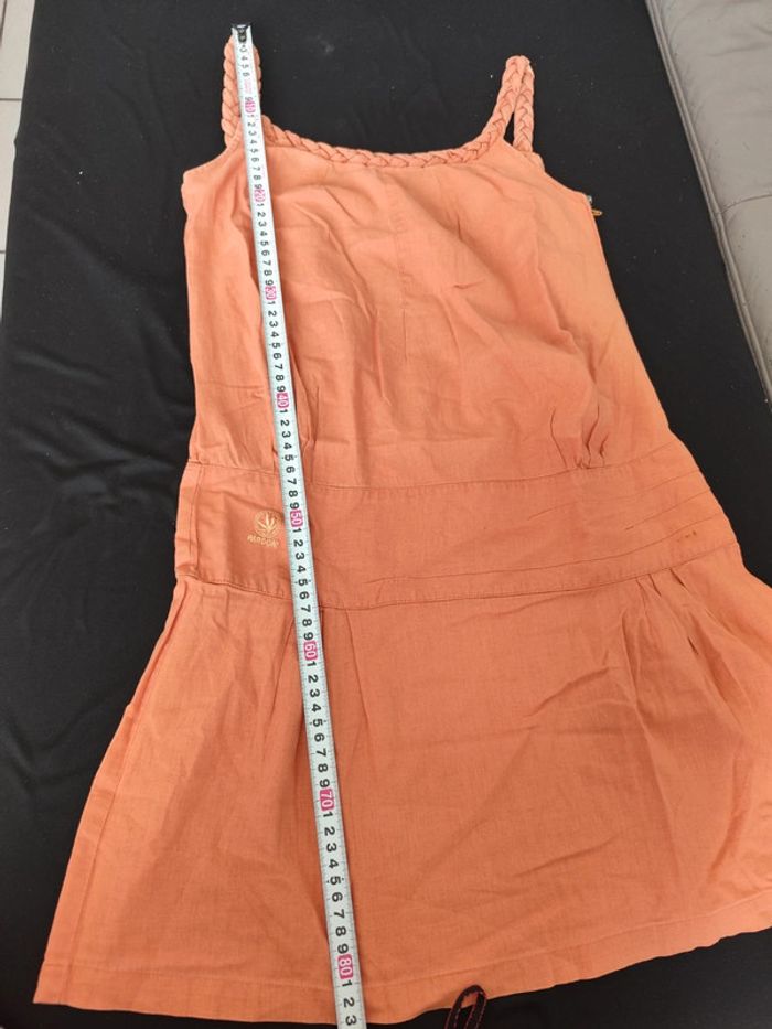 Robe orange/abricot à bretelles tressées taile 38 Pardon! - photo numéro 7