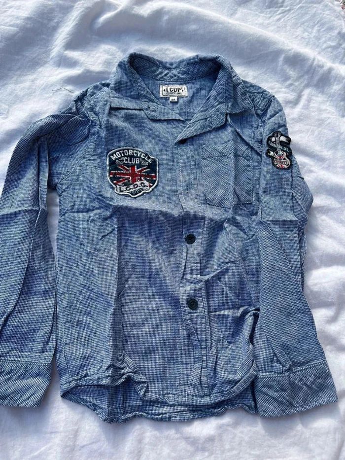 Chemise manche longue à carreaux