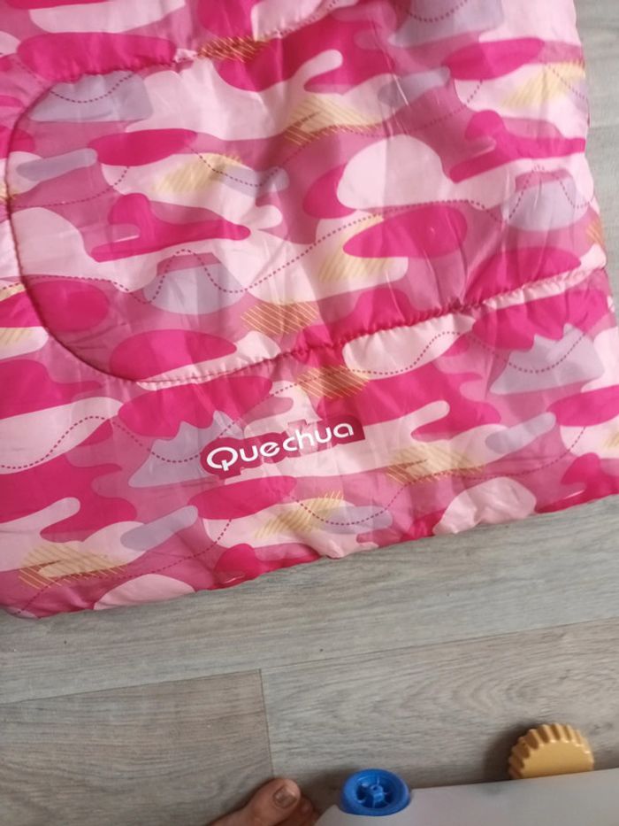 Sac de couchage fille hauteur totale 160cm rose - photo numéro 2