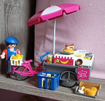 Playmobil vendeur en vélo
