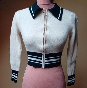 Cardigan/veste Sandro bimatiere elegante