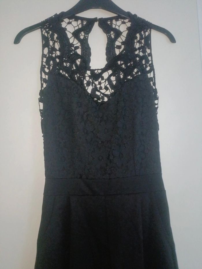 Combi short noire dentelle S - photo numéro 2