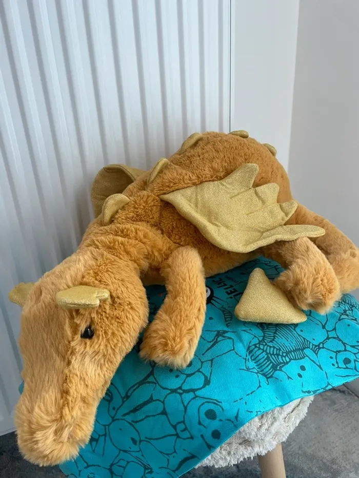 Peluche Jellycat Golden Dragon HUGE 🐉💛 - photo numéro 8