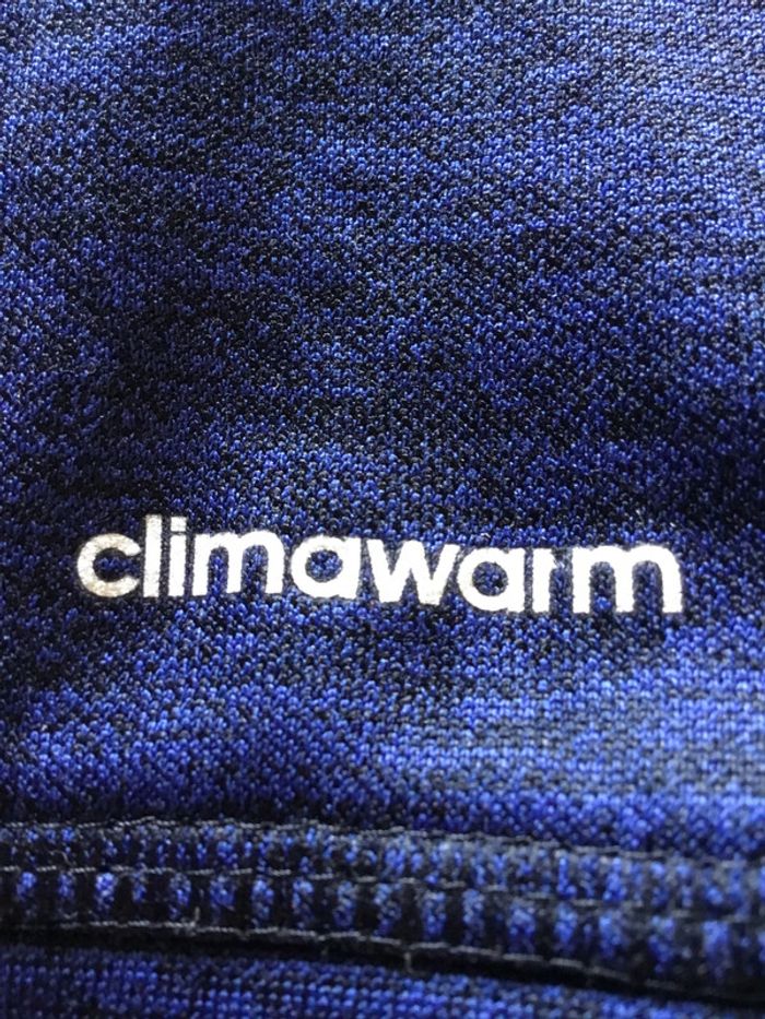 Sweat à capuche pour femme Adidas bleu marine chiné taille L 132 - photo numéro 5