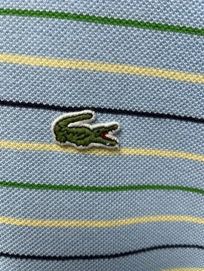 Lacoste striped polo Mens size 8 - photo numéro 3