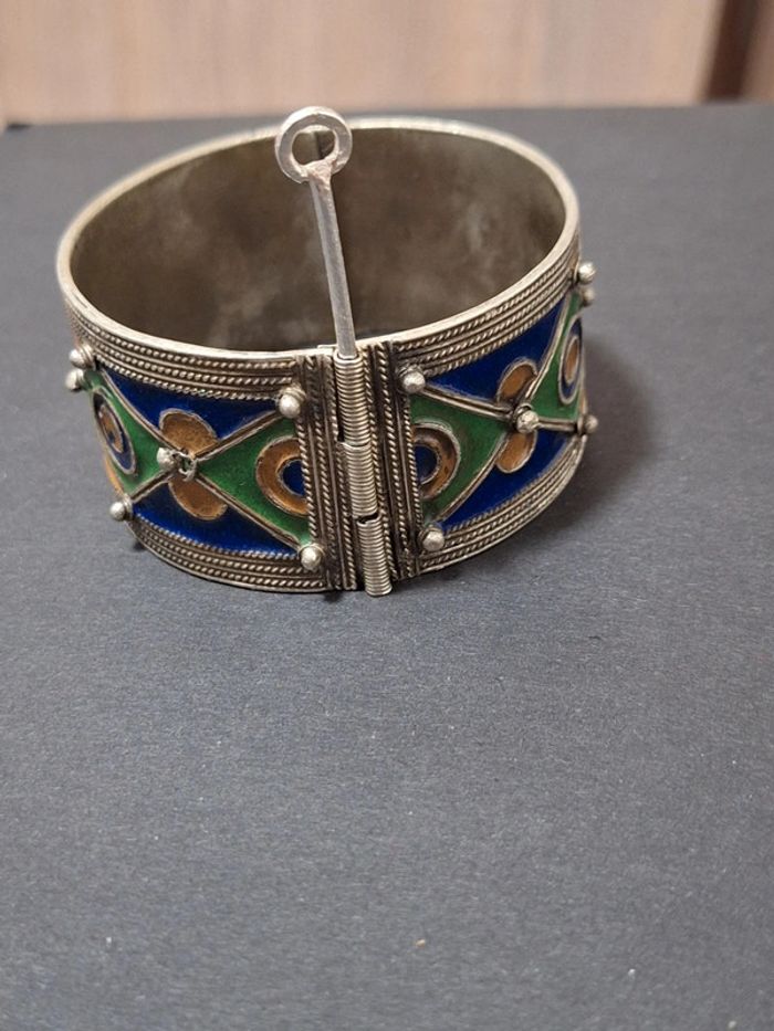 Manchette bracelet berbère ancien vintage - photo numéro 5