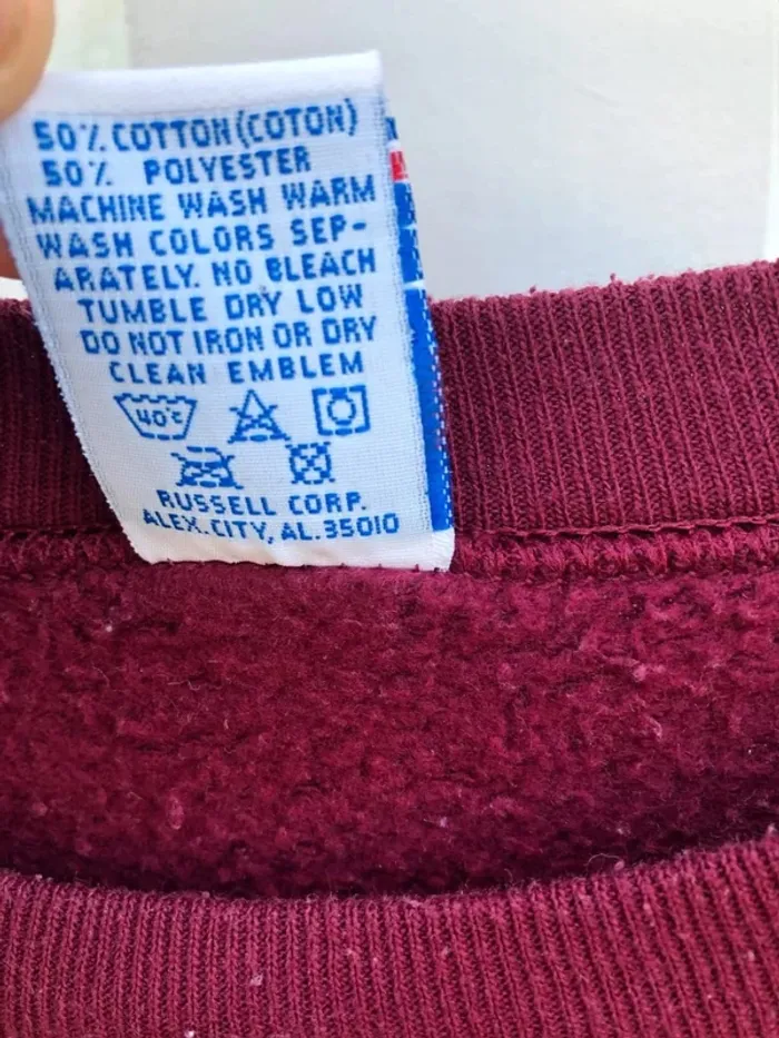 Russell Athletic Texas Southern Tigers University sweater crewneck made in USA 🇺🇸 Mens L - photo numéro 7
