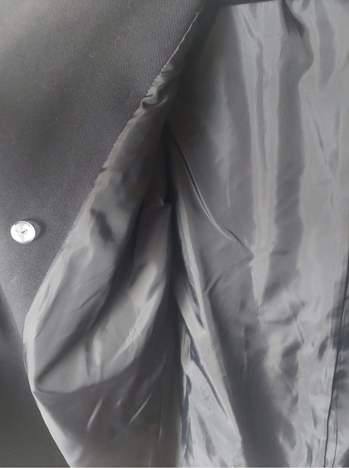 Manteau officier long bleu marine 21% laine T38 Kiabi neuf ⚓️ - photo numéro 6