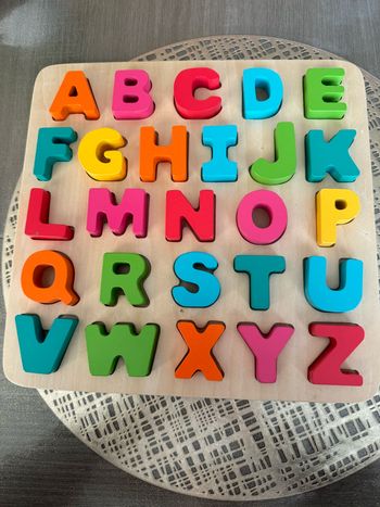 Jeu en bois alphabet